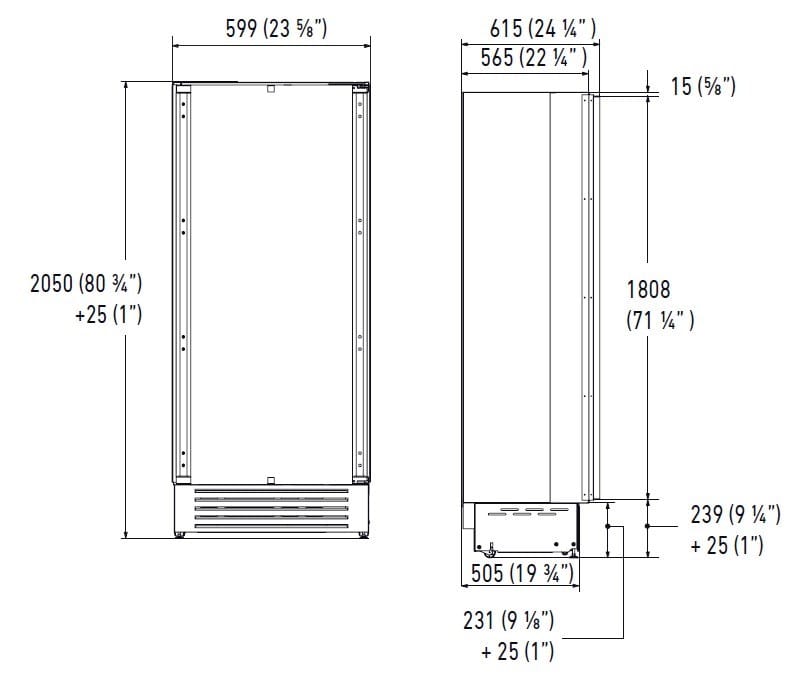 Встраиваемый вертикальный морозильник FHIABA Integrated ARCH-00028039 - Вид №4