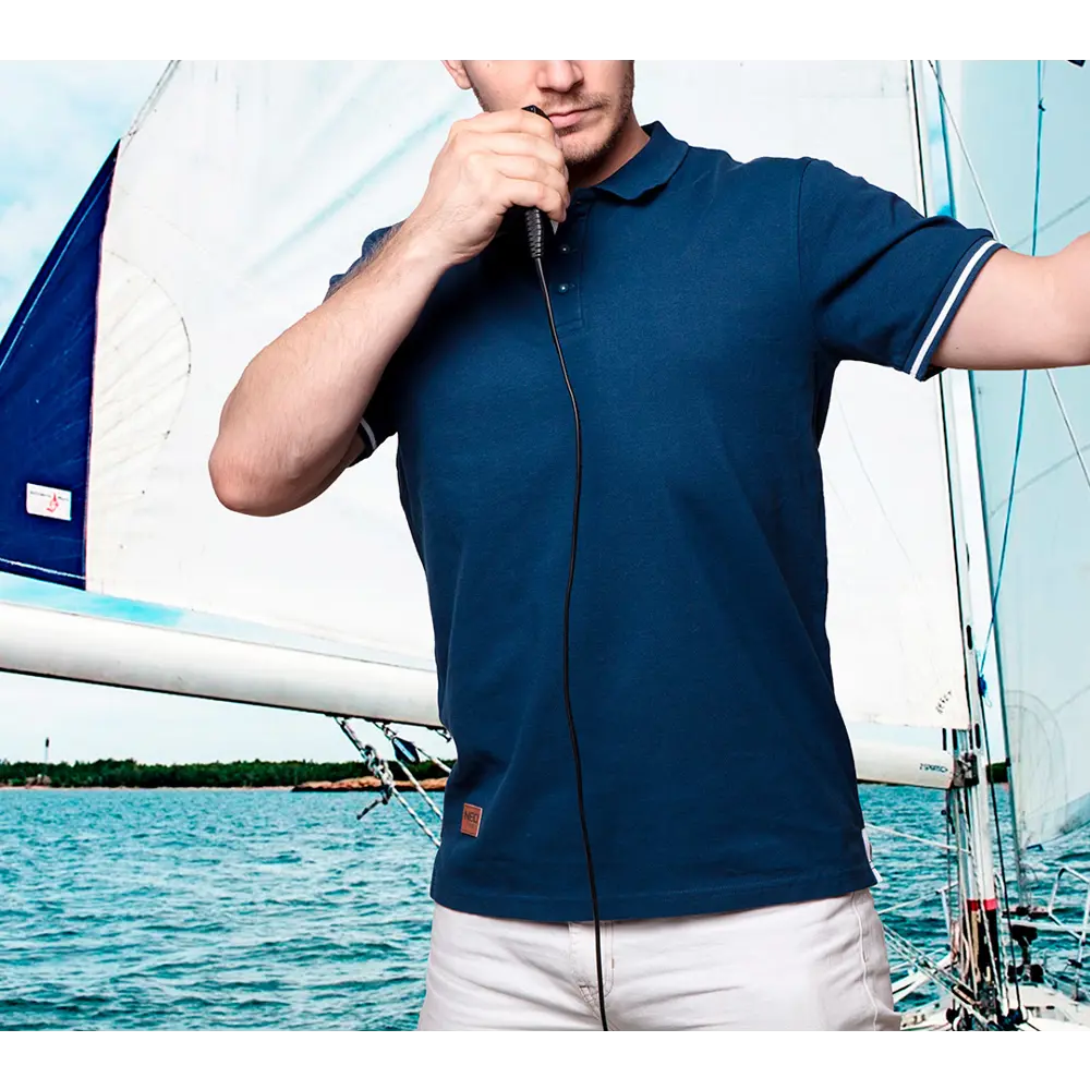 Футболка-поло Neo Tools Denim темно-синяя размер L рост 184 STLM-2138402 - Вид №2