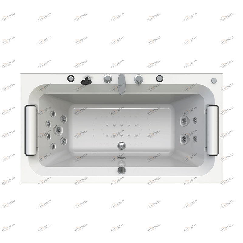 Гидромассаж "Релакс Chrome" на ванну Хельга 185х100 (двигатель 750 Вт, джет Глори - 4 шт., джет Джереми - 5 шт.) Radomir 1-65-2-0-1-044