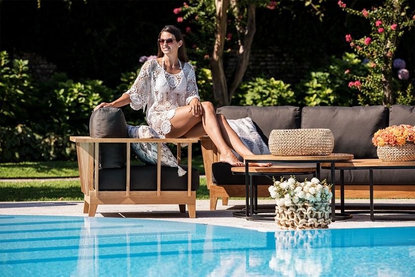 cbdesign Садовое кресло из тика с подлокотниками Meet you Tj 375 - Вид №2