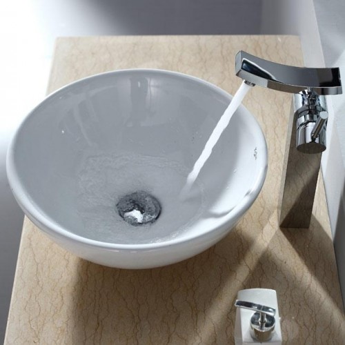 KCV141-KEF14300CH Накладная раковина на столешницу  прямоугольная Krausru  - Вид №7