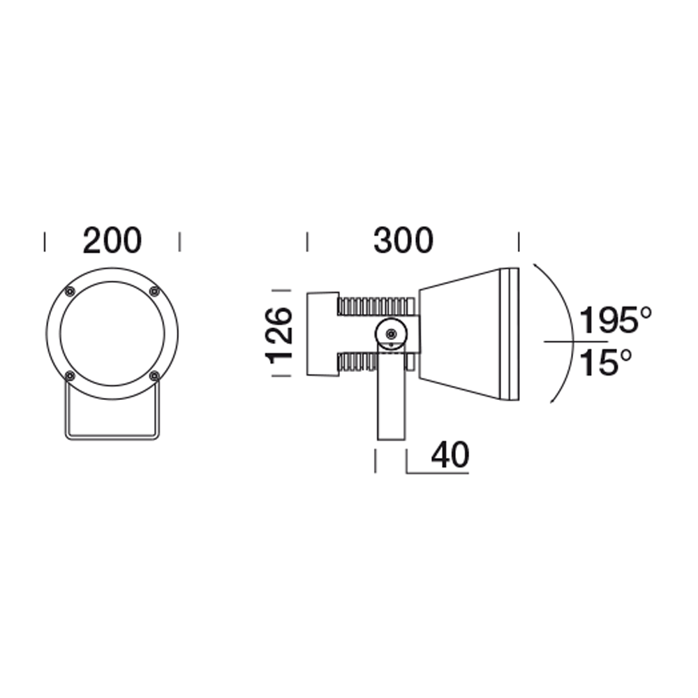 8422561 Проектор Platek SPRING Proiettore  SPRING Floodlight - 18 LED 4000K 9°  - Вид №14