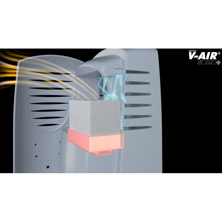 V-SOLIDP OCEAN VECTAIR SYSTEMS Профессиональный картридж ароматизатор воздуха V-Air Solid Plus Морской бриз Черный (упаковка)  - Вид №4