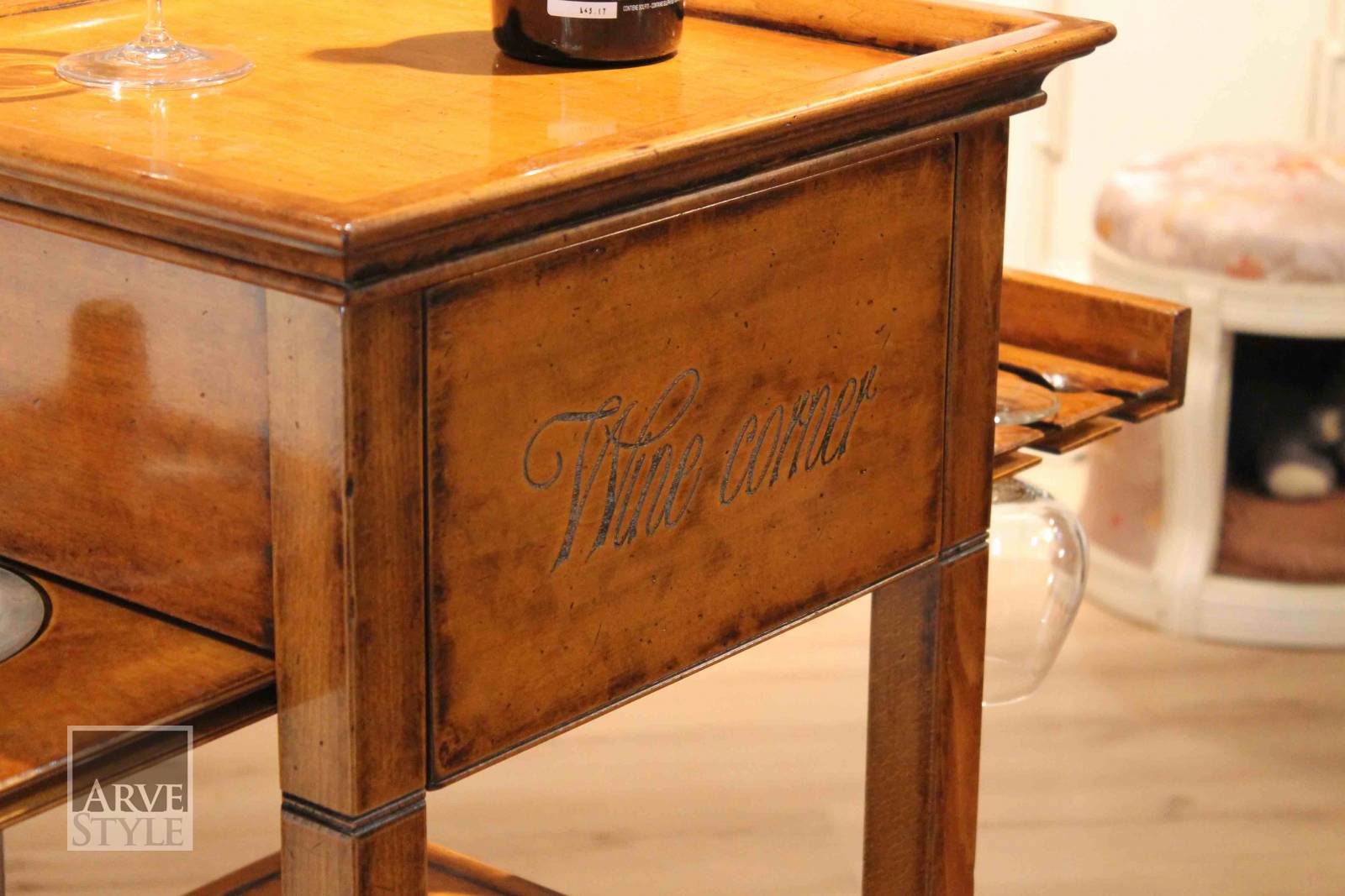 Деревянный барный шкаф на колесах Arvestyle Grace ARCH-00010696 - Вид №3