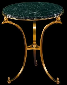 Tisserant Круглый журнальный столик из бронзы