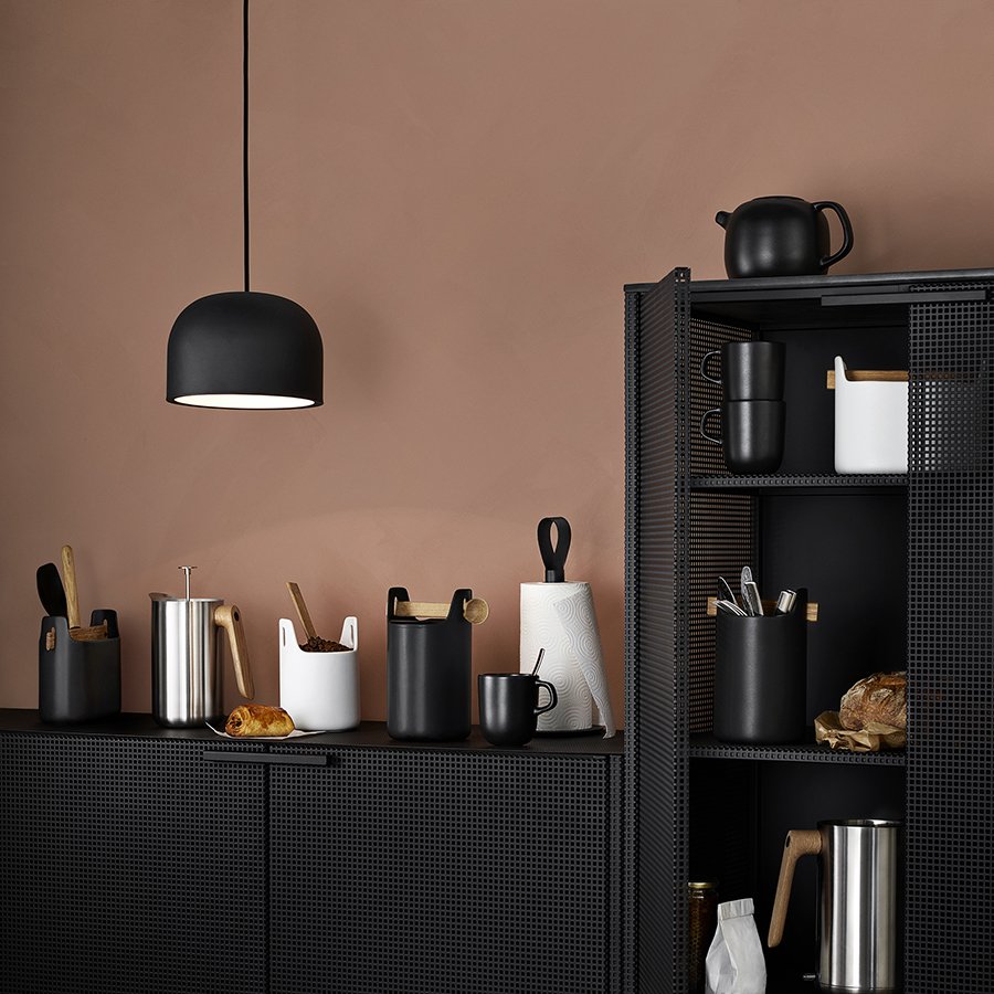 Банка с крышкой и с ложкой 20 см черная Toolbox EVA SOLO  00-3871201 Черный  - Вид №1