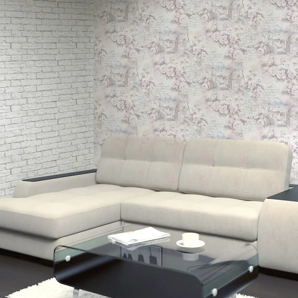 МОСКОВСКАЯ ОБОЙНАЯ ФАБРИКА Лофт - рельефные бумажные обои с перламутровым эффектом 81951660 Азалия STLM-0014803 - Вид №3