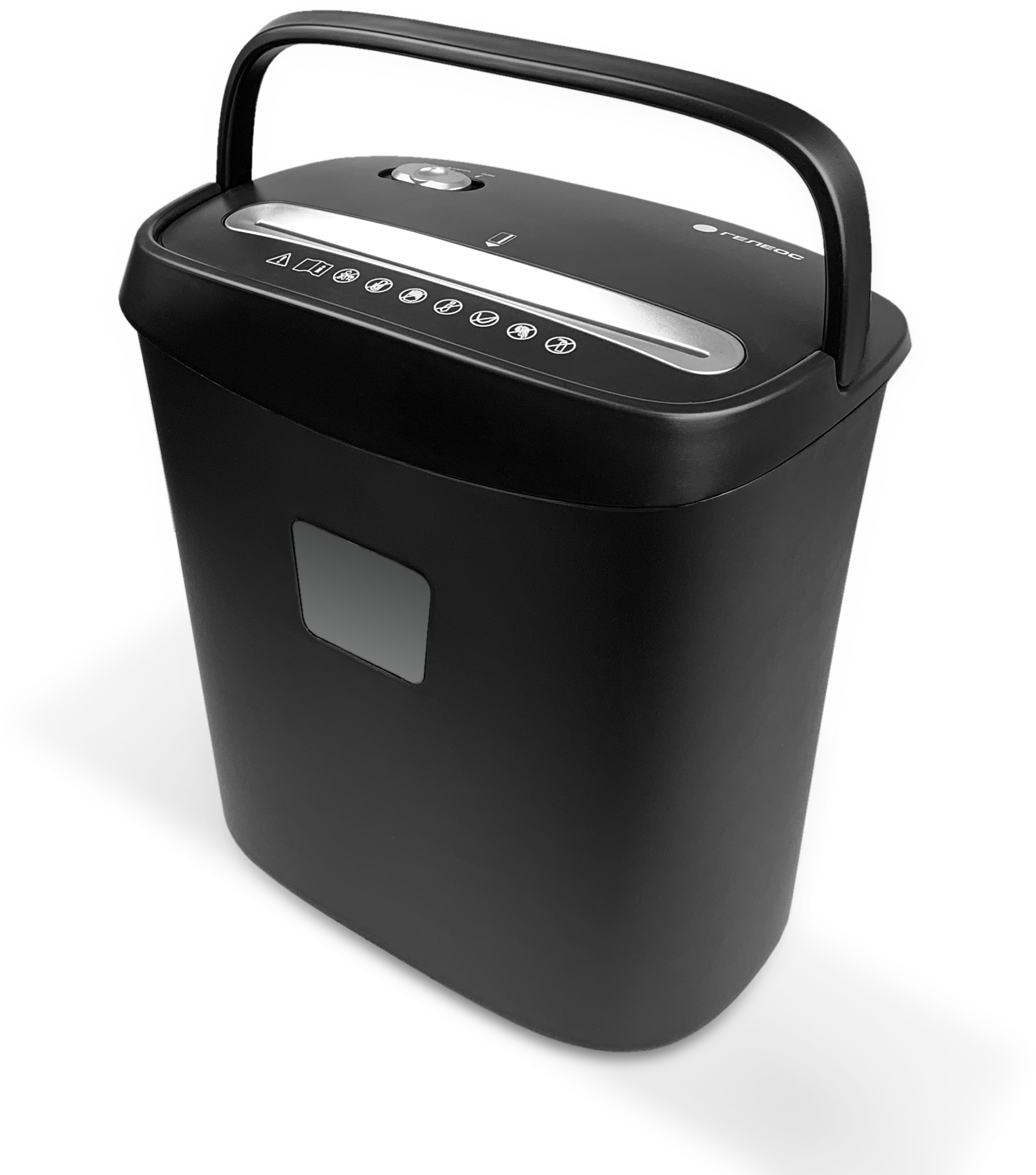 УД15-4 Уничтожитель документов , din p-4 (4 ур-нь секр.), фрагмент 3,9х35мм, 8-10 лист (70г/м2), пл. карты/скобы, 15 литров Гелеос Santreyd 