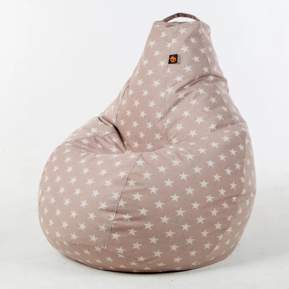 Кресло-мешок вельвет Beige бежевый 120x80 см 86331073 STLM-2033840 Santreyd 