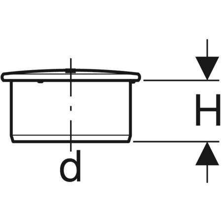 390.228.14.1 Заглушка Geberit Silent-PP Geberit  - Вид №2