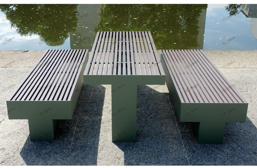 BENKERT BANKE Прямоугольный стол для общественных мест Comfony sun-id-1381817