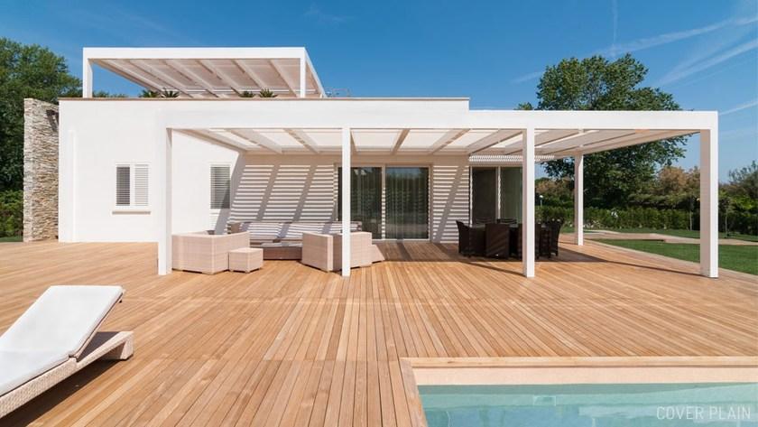 STUDIO 66 Настенная пергола из алюминия с регулируемыми жалюзи sun-id-1351963 - Вид №6