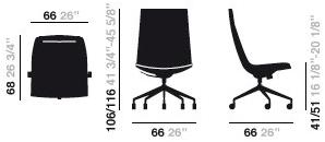 arper Офис 5 способов алюминий Catifa 60 2112 - 2114 - Вид №7