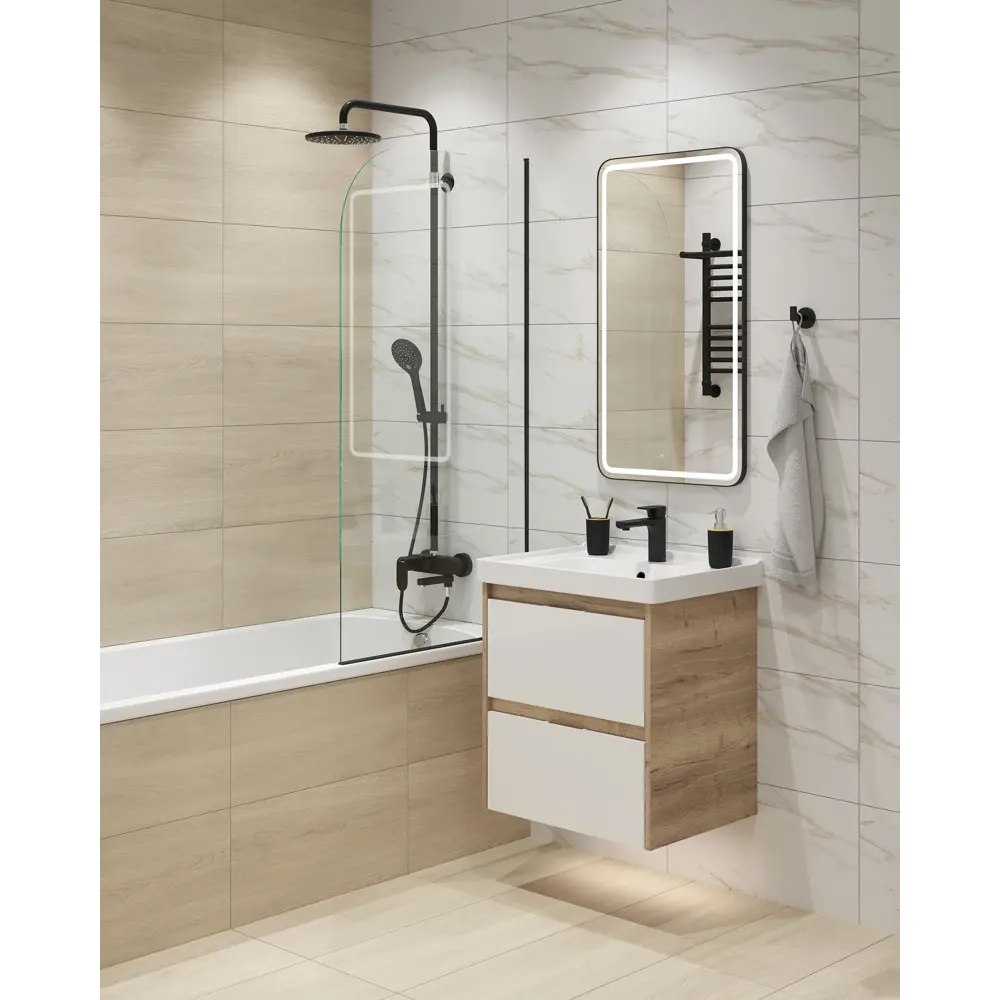 Керамогранит LB Ceramics Ренцо 30x60.3 см 1.44 м² матовый цвет белый 87487376 STLM-2185822 - Вид №4