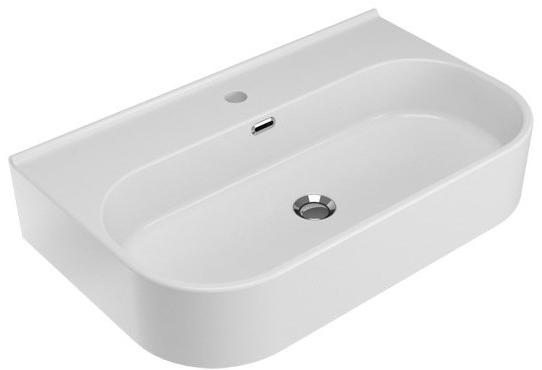 Подвесная раковина настенная овальная Olympia Ceramica Synthesis eco белая sun-id-1475205 - Вид №2