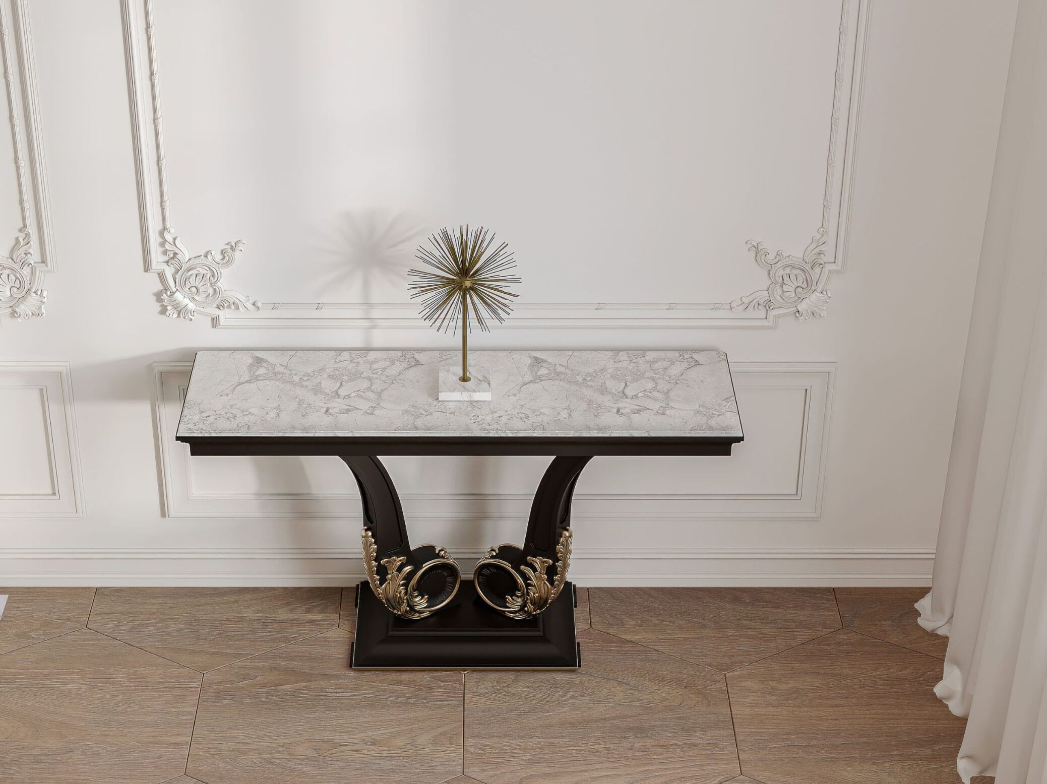 Прямоугольная консоль из каррарского мрамора GUERRA VANNI Studio Privè ARCH-00067476 - Вид №1