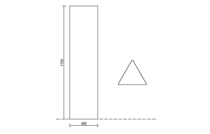 Стальная напольная стойка Corten™ Studio Città TRIGONO ARCH-00094255 - Вид №1