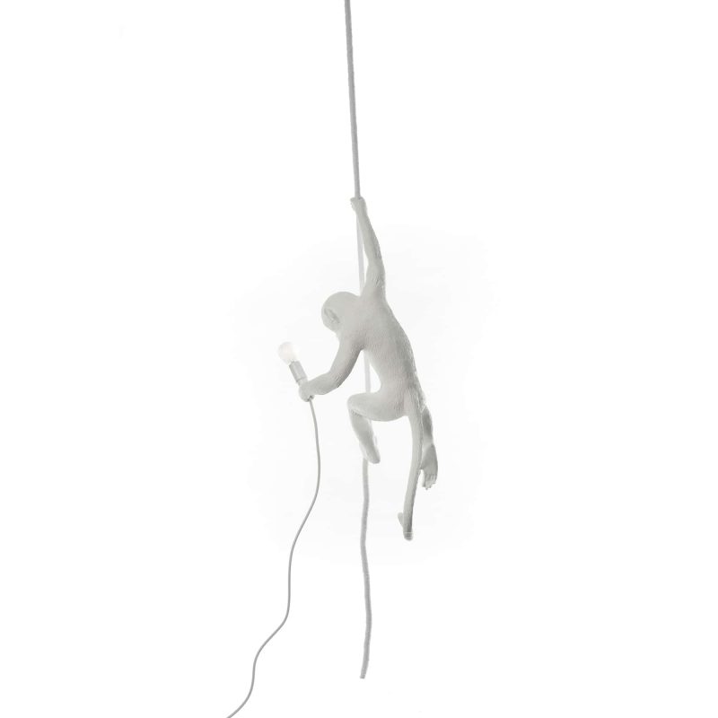 Светильник подвесной 80х37 см белый Monkey Lamp Outdoor Ceiling 14929 SELETTI ДИЗАЙНЕРСКИЕ 00-3882383 Белый  - Вид №5