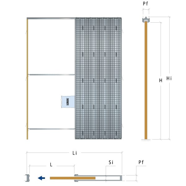 Подрамник для раздвижной двери Scrigno MAESTRO ARCH-00014635 - Вид №2