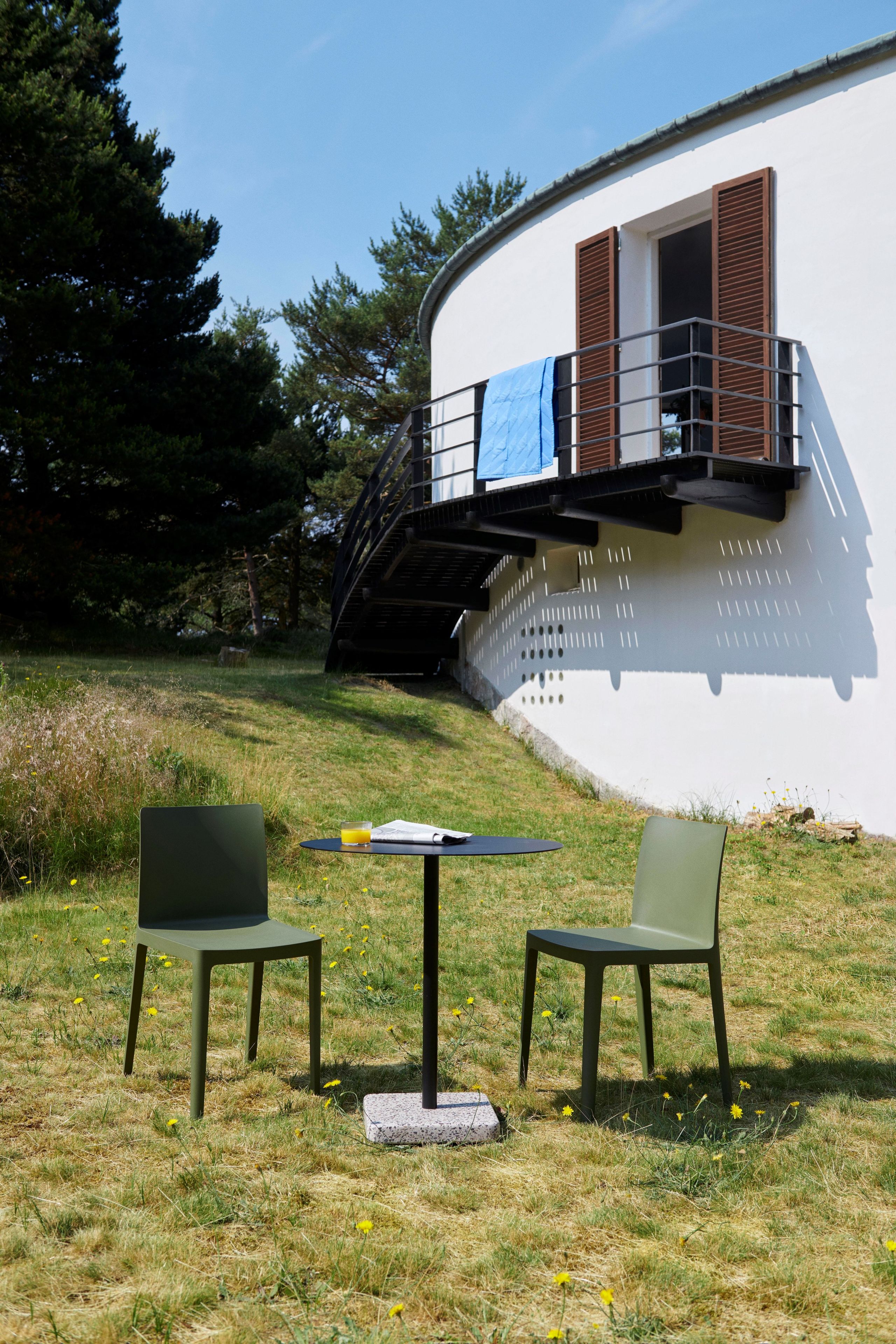 Круглый стальной стол с порошковым покрытием Hay TERRAZZO ARCH-00116097 - Вид №10