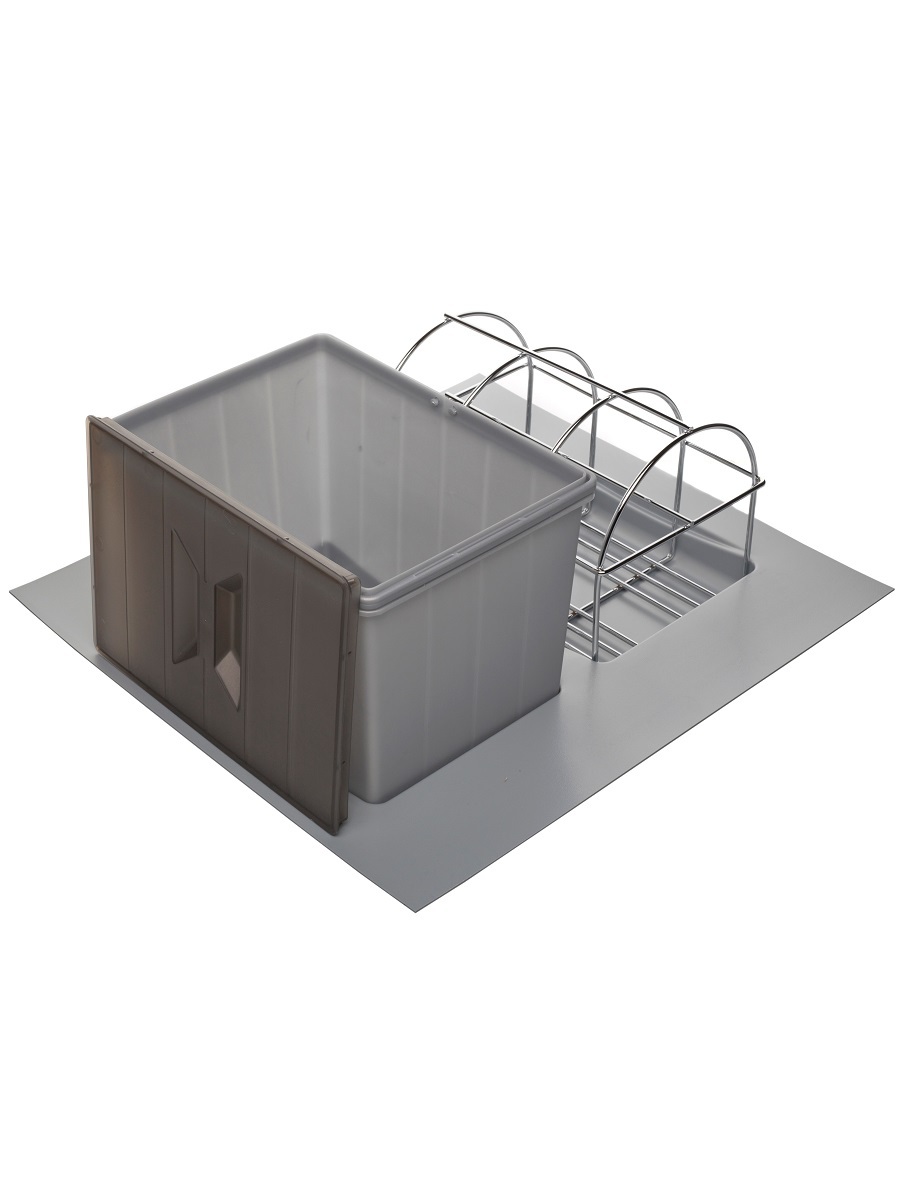 Система сортировки мусора Omega Duet 450/12 Metallic Grey NAVAKO 10188 - Вид №2
