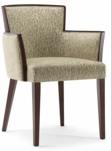 Tirolo Стул из массива дерева и ткани с подлокотниками London 016 sa