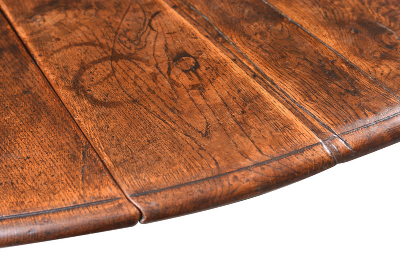 SOR27393 Ранний дубовый ячменный стол Twist Gateleg ijlbrown  - Вид №3