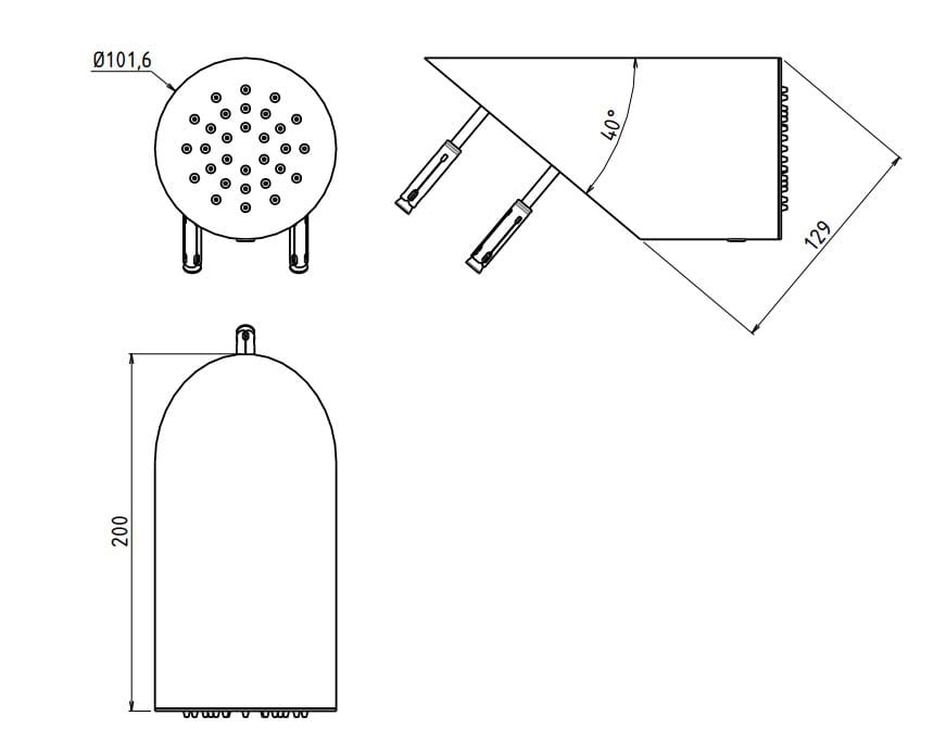 Смеситель для душа с одной ручкой QD Magistro Lab Eternal ARCH-00063520 - Вид №2
