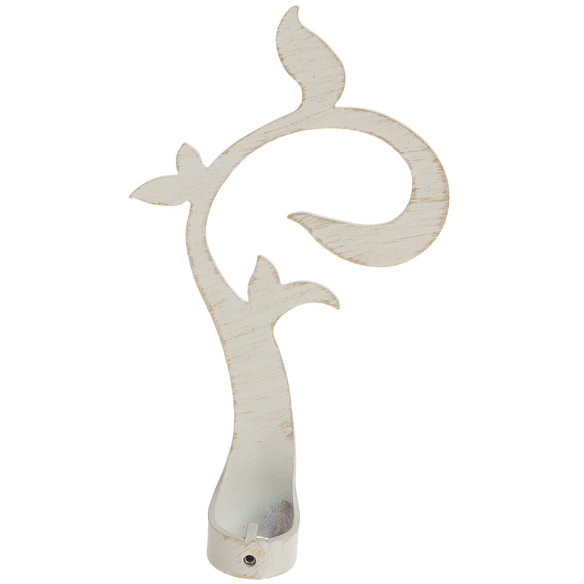 INSPIRE Наконечник декоративный «Завиток» белый антик для карниза 15089191 STLM-0005367 - Вид №1