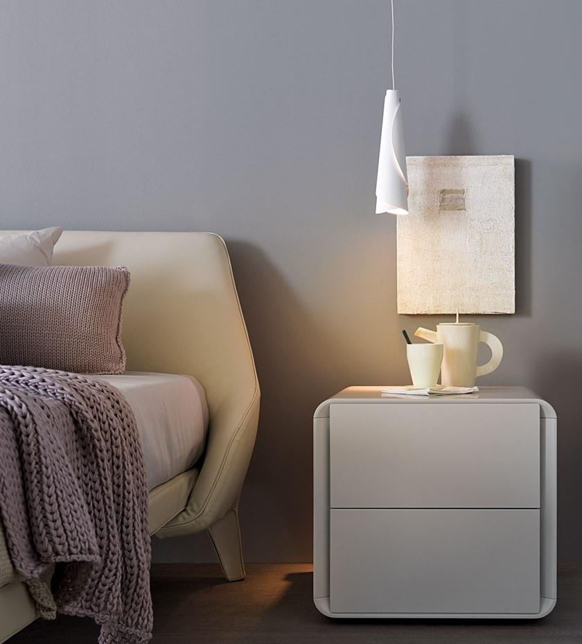 MisuraEmme Тумбочка прикроватная лакированная прямоугольная с ящиками Misuraemme sun-id-1374932 - Вид №1