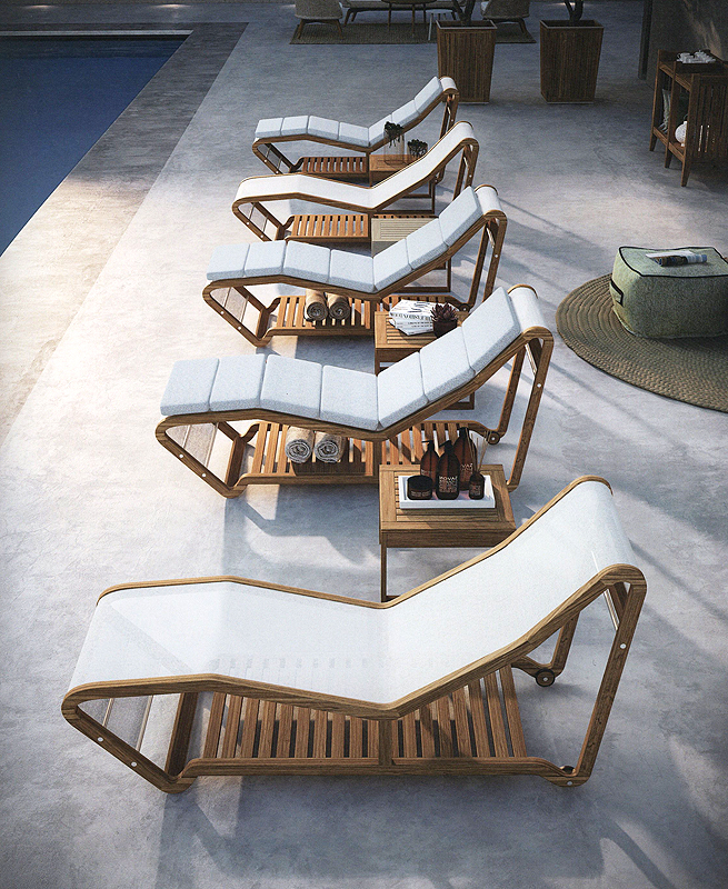 Шезлонг  ATMOSPHERA PF.OUT.IN.LT + PF.OUT.CXIN.LT  - Вид №1