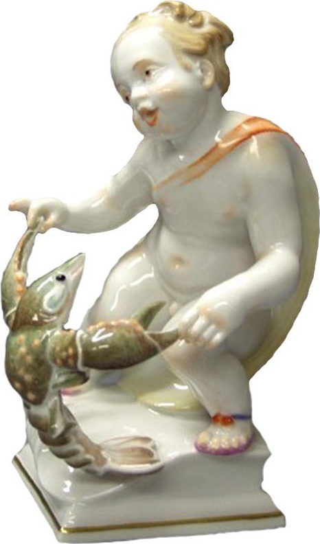 71548 Meissen Фигурка 12см "Знак зодиака Рак" (Хайнрих Тайн, 1947г.) Фарфор 