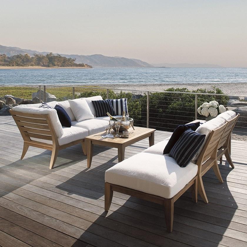 JANUS et Cie Правый / левый модуль из тика для модульного дивана Relais sun-id-1376825 - Вид №11