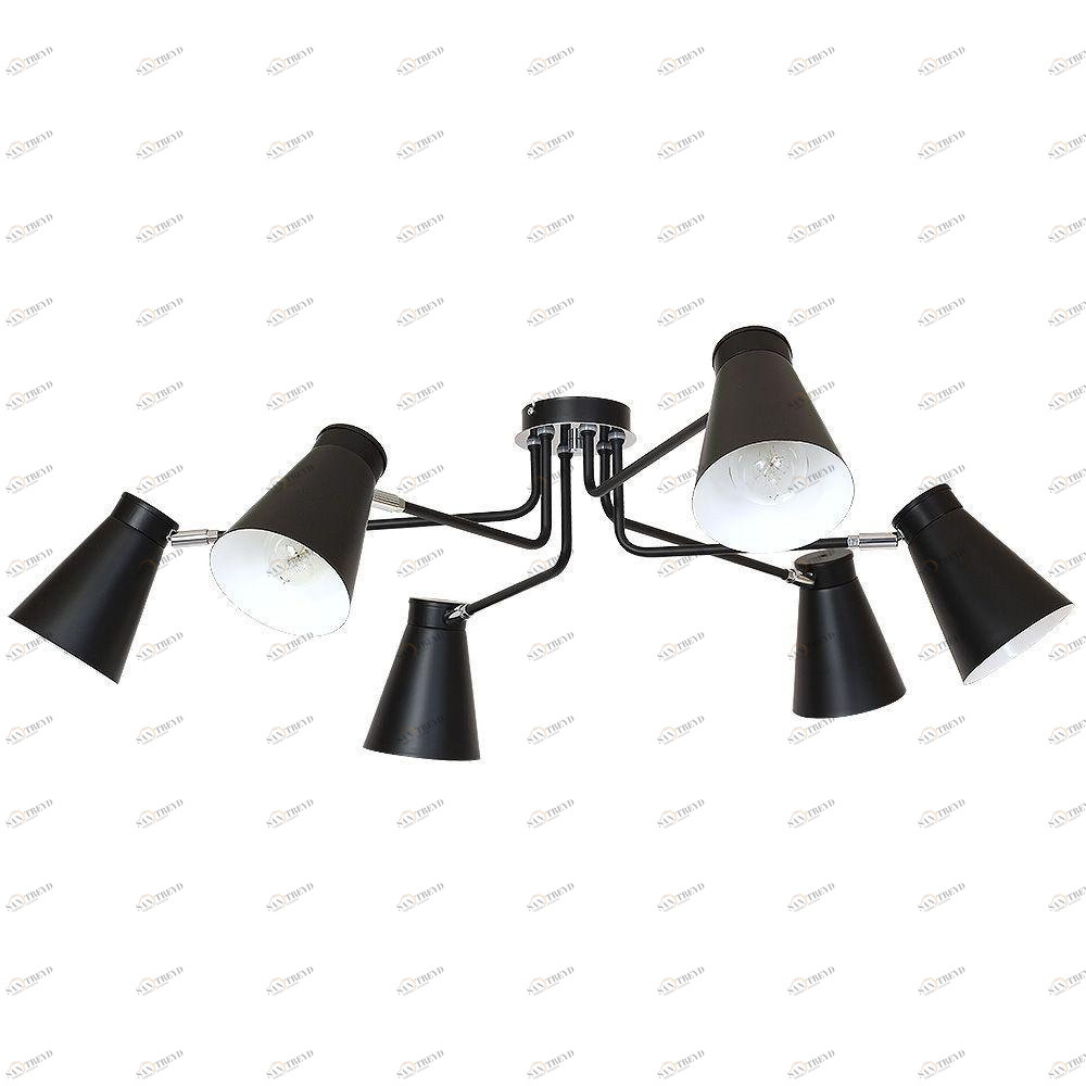 Потолочная люстра Luminex Bevan 5037 LUMINEX ДИЗАЙНЕРСКИЕ, BEVAN 184142 Черный 