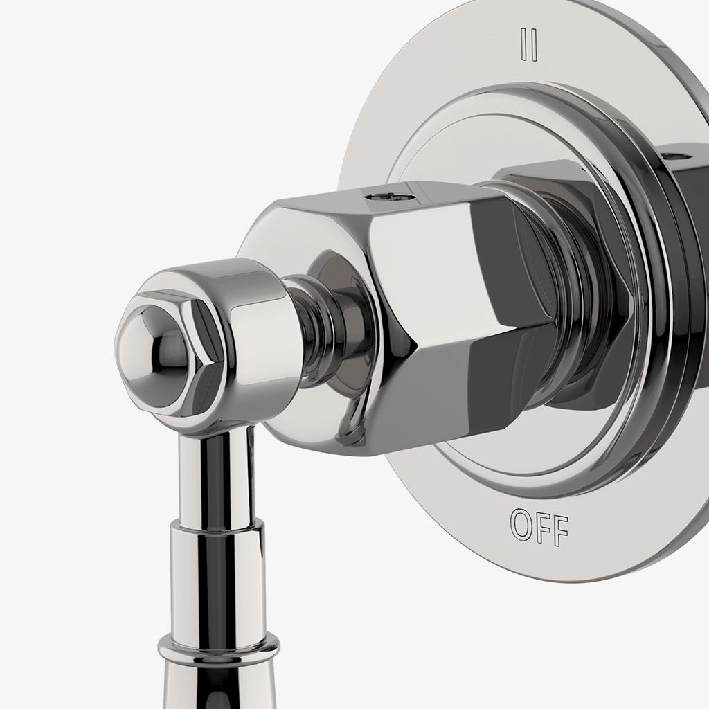 RG3T11 Облицовка трехходового термостатического переключающего клапана регулятора с металлической ручкой Waterworks 