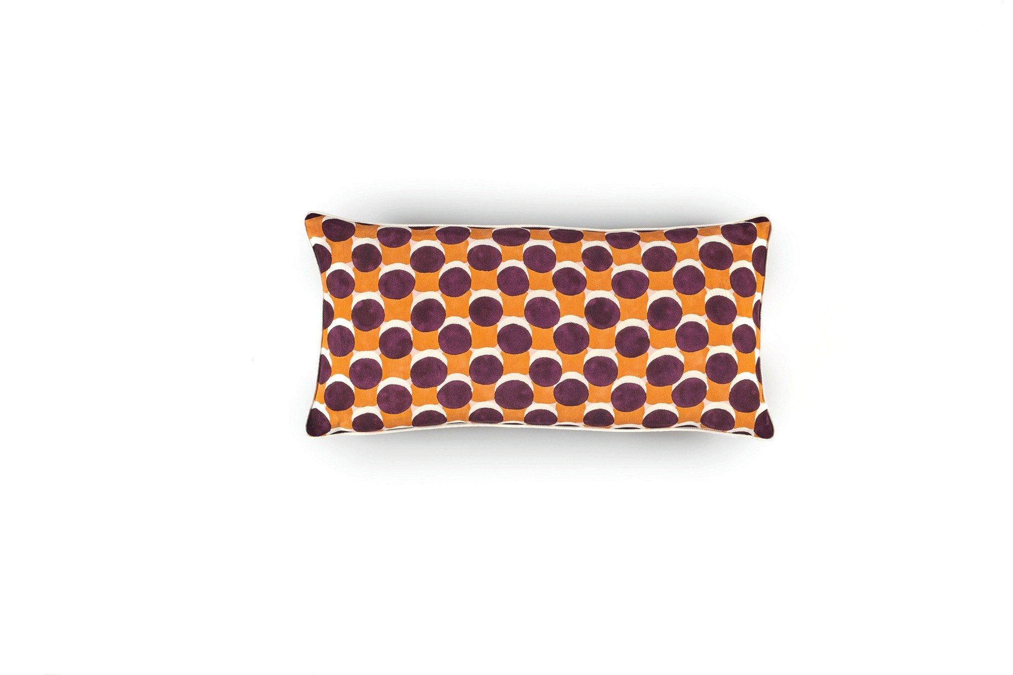 Прямоугольная шелковая подушка с геометрическим рисунком Élitis TWIST ARCH-00130599 - Вид №26