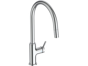 Однорычажный кухонный смеситель со съемным ручным душем