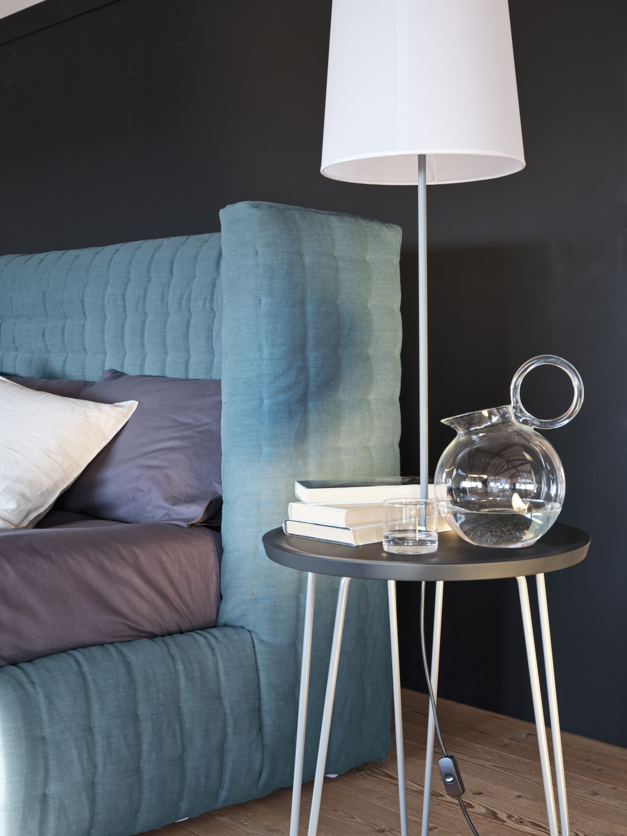 Съемная двуспальная кровать с капитонным изголовьем Gervasoni NEST ARCH-00122076 - Вид №1