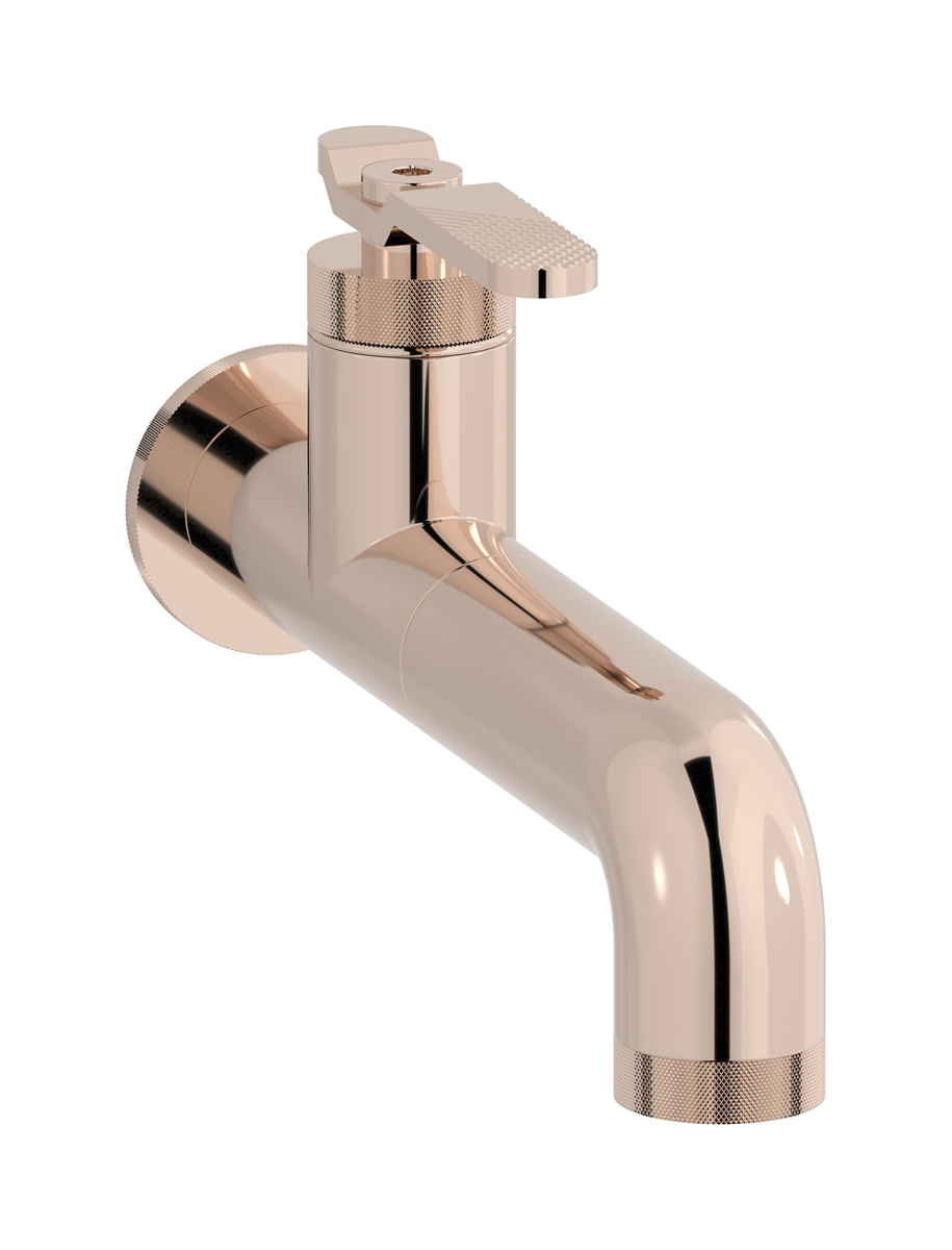 Встроенный в стену смеситель для раковины на 1 отверстие в комплекте с донным клапаном WE ARE IB b2209rs Rose Gold Bold