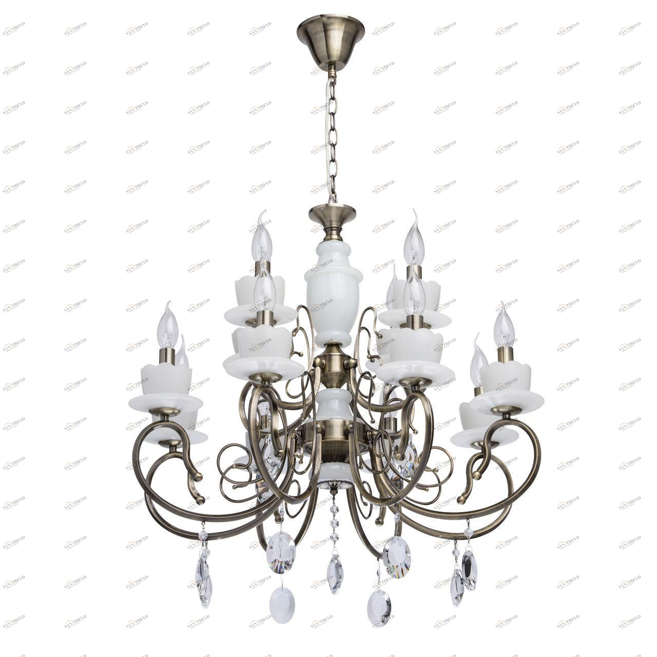 Подвесная люстра MW-Light Свеча 32 683011112 MW-LIGHT ДИЗАЙНЕРСКИЕ, СВЕЧА 186713 Бронза 