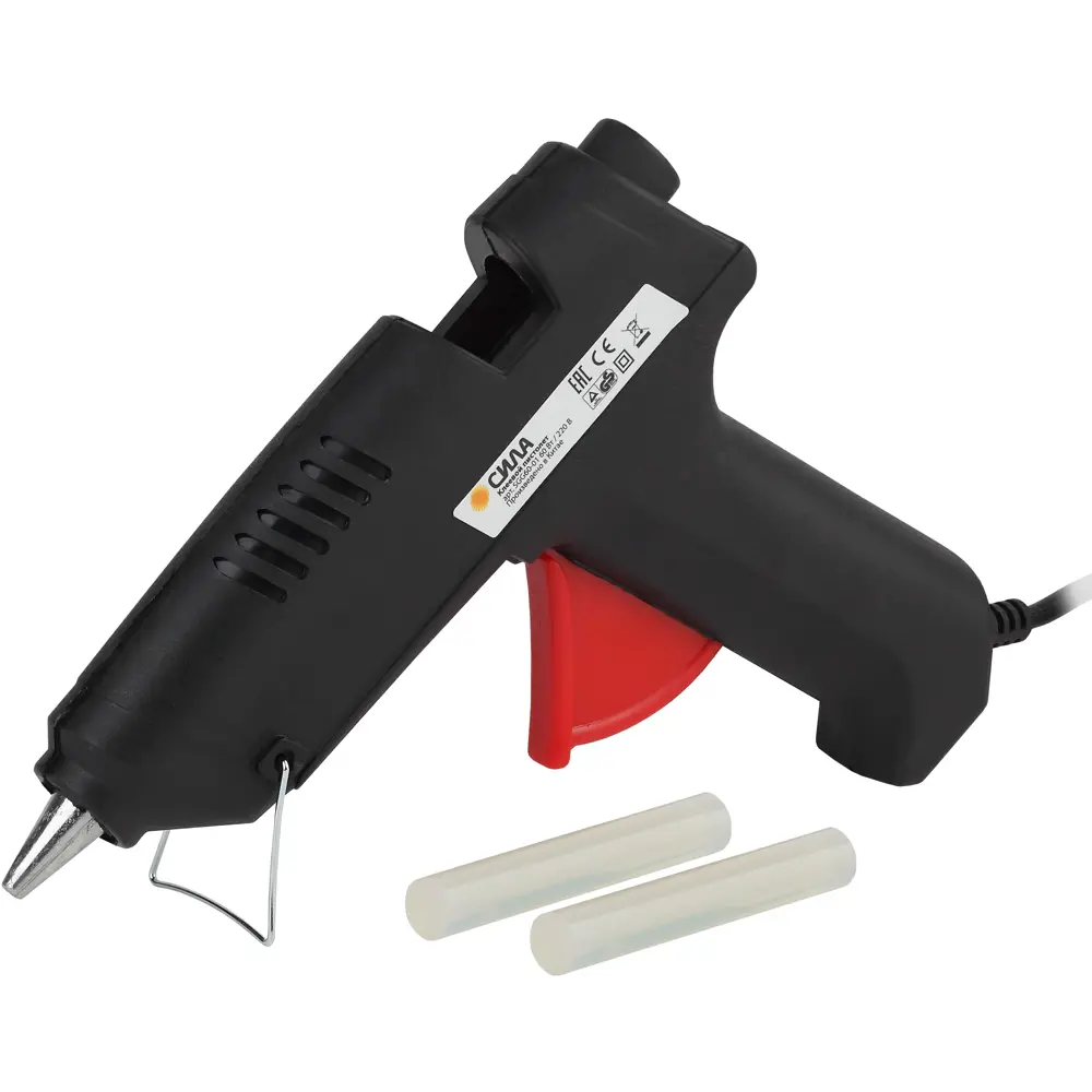 Пистолет клеевой Сила, 60 Вт, стержни 11х70 мм 2 шт STLM-2186985