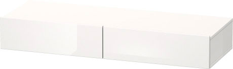 DS827104949 Полочка с ящиком DuraStyle #DS8271 1200 x 440 мм Графит матовый, декор Duravit - Вид №2