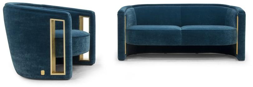 Formitalia Мягкое бархатное кресло с подлокотниками Rachele sun-id-1434695 - Вид №1