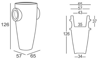 Plust Ваза из полиэтилена Humprey sun-id-1402621 - Вид №17