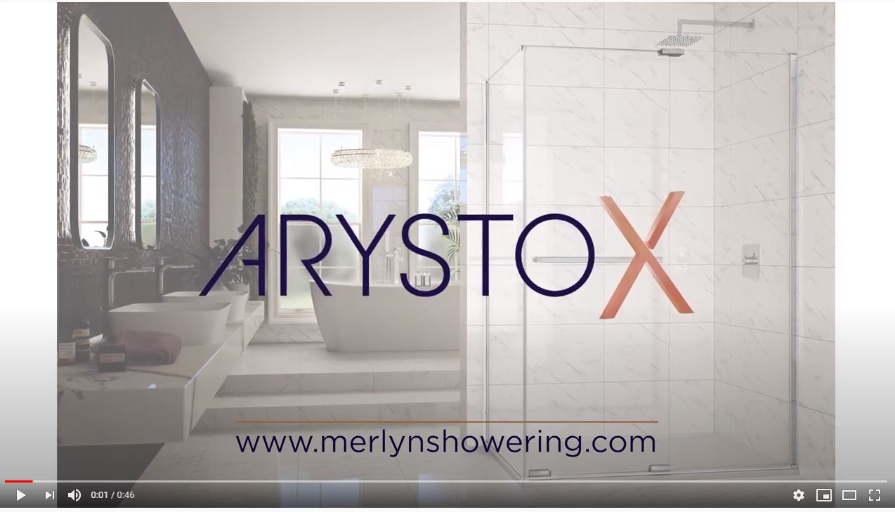 Дверь в нишу ARXFSL100E L or R Merlyn Arysto Хромированный  - Вид №6