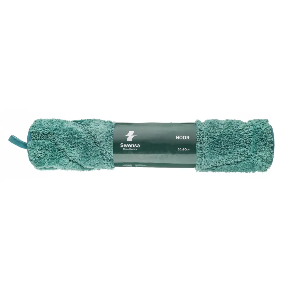 Коврик для ванной SWENSA Noor - бирюзовый комфорт 50×80 см 89379356 STLM-1472352 - Вид №2