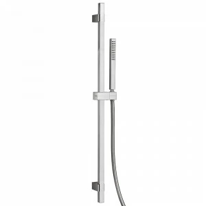 Graffio Квадратная скользящая шина 903 мм из латуни, квадратный душ DADO из латуни, гибкий шланг SILVER 175 см. QD100