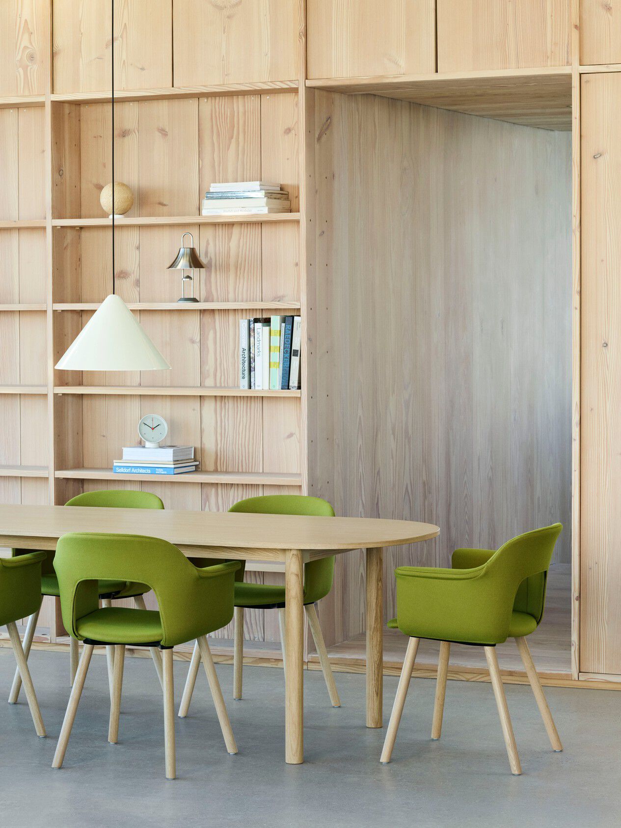 Полипропиленовый стул с подлокотниками с открытой спинкой Hay макет ARCH-00062765 - Вид №58