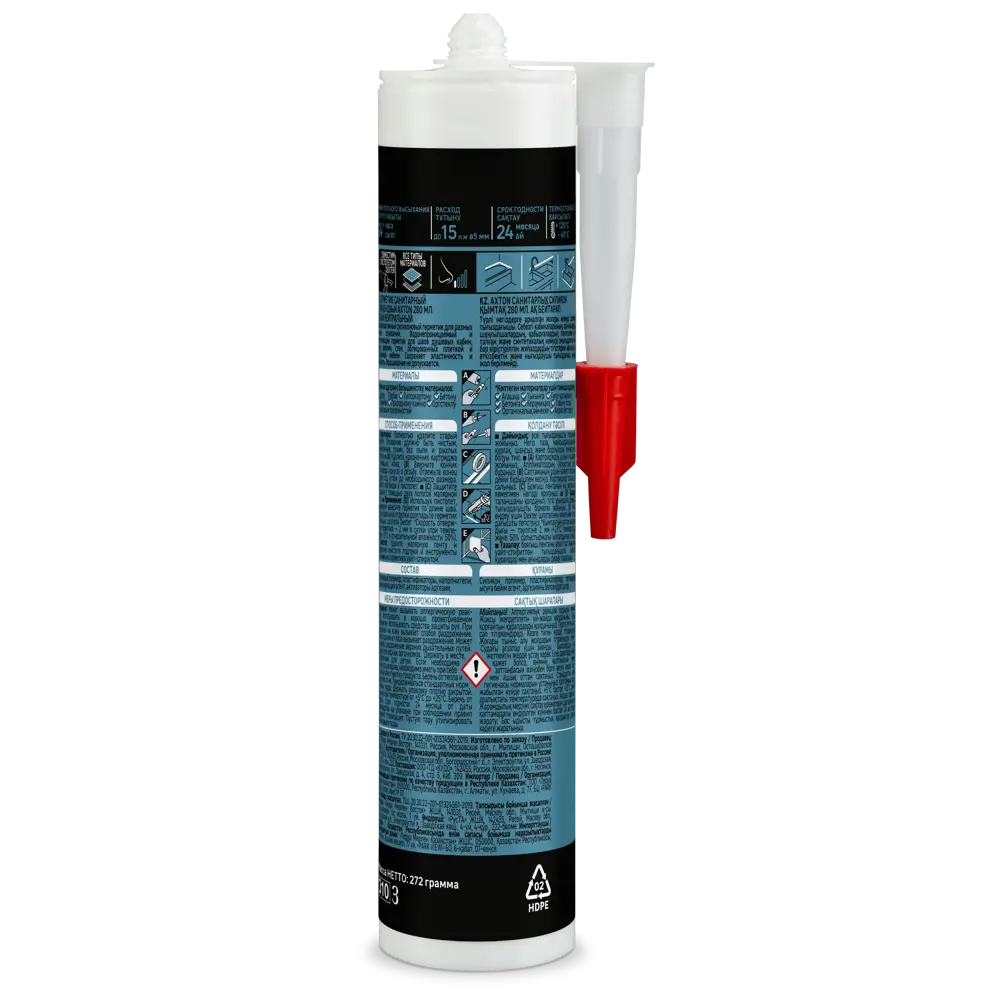 Силиконовый герметик Axton для ванной и кухни - защита от влаги и плесени 85272195 STLM-0060700 - Вид №1