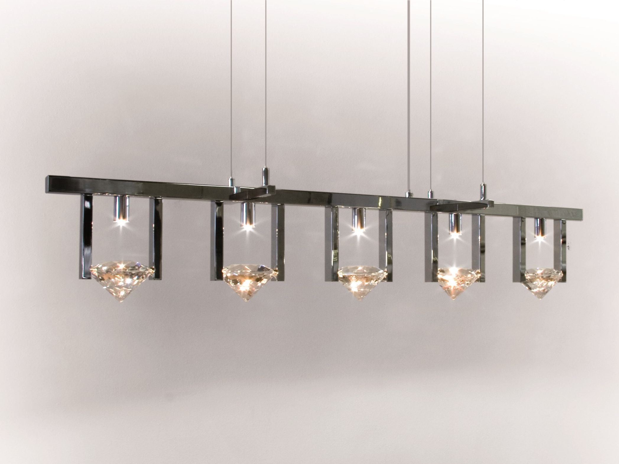 Металлический подвесной светильник с кристаллами ILFARI Элементы любви ARCH-00124517 - Вид №1